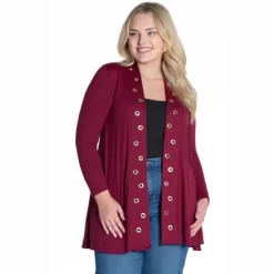 Womens Plus Size Long Sleeve Mid Thigh Open Front Cardigan -Style Haven Shop GUEST 26ad8786 b5b9 41cd bb3a 16ff46263ea6