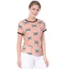 Allegra K Women's Cat Contrast Cartoon Print Tee Casual Summer T-Shirt -Style Haven Shop GUEST 28b1d14f 2e4f 4910 a585 07299bf9f130