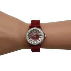 Olivia Pratt Every Day Thin Band Silicone And Rhinestones Colorful Women Watch -Style Haven Shop GUEST 2923a4b7 02fc 4760 b34e a46ce057cca1