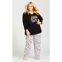 Women's Plus Size Falala Sleep Top - Black | AVENUE