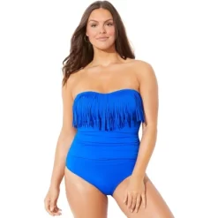 Swimsuits For All Women’s Plus Size Fringe Bandeau One Piece Swimsuit -Style Haven Shop GUEST 2a5c27f8 08b1 4a5a ab60 66ac1172dbcc
