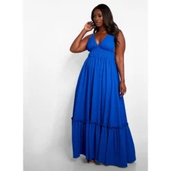 Rebdolls Women's Sasha Tiered Maxi A Line Dress - Royal Blue -Style Haven Shop GUEST 2a8fe10e 14fa 4dc1 872c 6434be62f2d9
