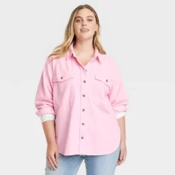 Women's Oversized Corduroy Long Sleeve Collared Button-Down Shirt - Universal Thread™ -Style Haven Shop GUEST 2b600a3e c457 4e8a b922 a182e3f6f95d