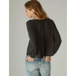 Lucky Brand Women's Long Sleeve Smocked Sandwash Top 11 Lucky Brand Women's Long Sleeve Smocked Sandwash Top -Style Haven Shop GUEST 2cb7473c 68a6 410a 884b 6ba1278bd902