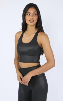 90 Degree By Reflex Womens Wonderlink Liquid Disco Foil Print Longline Racerback Warrior Bra -Style Haven Shop GUEST 2d761e00 b408 417e bcb3 4f359e20b826