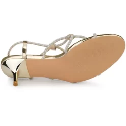 Allegra K Women's Rhinestone Strappy Slingback Stiletto Heel Sandals -Style Haven Shop GUEST 2eae40f4 1d0b 4970 9bc4 18615e07d3cc