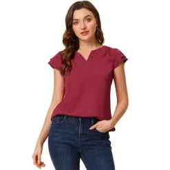 Allegra K Women's Work Business Casual Plain Cap Sleeve Blouse 41 Allegra K Women's Work Business Casual Plain Cap Sleeve Blouse -Style Haven Shop GUEST 30fe76a2 ad7d 4154 81f5 0dc2a79ad717