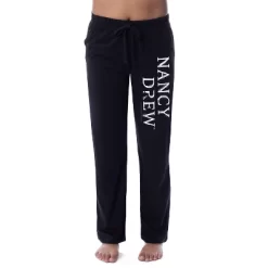 Nancy Drew Womens' TV Show Logo Icon Character Sleep Pajama Pants Black -Style Haven Shop GUEST 326a3885 6306 44f8 ae8b 792a05909935