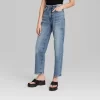 Women's High-Rise 90's Relaxed Slashed Straight Jeans - Wild Fable™ Medium Wash -Style Haven Shop GUEST 3278860a 329e 4da8 b856 87365bc94b23