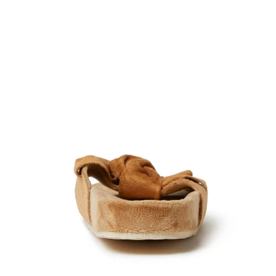 Dearfoams Womens Megan Microsuede Knot Molded Footbed 4 Dearfoams Womens Megan Microsuede Knot Molded Footbed - Image 2