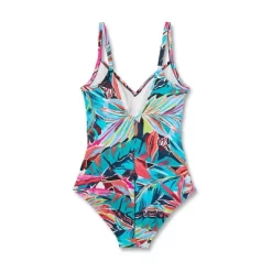 Women's UPF 50 Shirred V-Neck One Piece Swimsuit - Aqua Green® 22 Women's UPF 50 Shirred V-Neck One Piece Swimsuit - Aqua Green® -Style Haven Shop GUEST 342bb0ca 5e4c 4480 9422 143d66c1974d