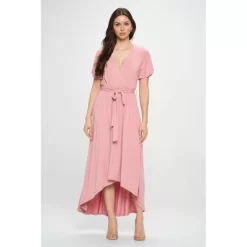 WEST K Women's Georgia Faux Wrap Dress With High-Low Hem And Tie Waist 40 WEST K Women's Georgia Faux Wrap Dress With High-Low Hem And Tie Waist -Style Haven Shop GUEST 346544a2 b7b5 468c b95b cc1c1dc341f9