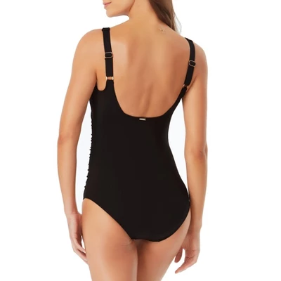 Anne Cole - Women's Square Neck Shirred One Piece Swimsuit 3 Anne Cole - Women's Square Neck Shirred One Piece Swimsuit