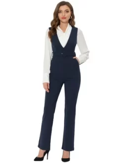 Allegra K Women's High Waisted Sleeveless Belted Straight Leg Suspenders Jumpsuit 11 Allegra K Women's High Waisted Sleeveless Belted Straight Leg Suspenders Jumpsuit -Style Haven Shop GUEST 363e828e 412f 4aab a2e3 dcc90054f02c
