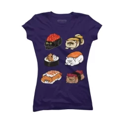 Junior's Design By Humans Sushi Persian Cat By Huebucket T-Shirt 18 Junior's Design By Humans Sushi Persian Cat By Huebucket T-Shirt -Style Haven Shop GUEST 36a62f2c 6498 4158 a76b 45553cb15edd