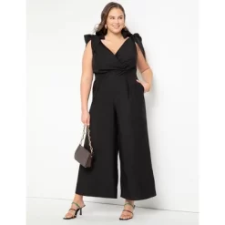 ELOQUII Women’s Plus Size Tie Strap Wide Leg Jumpsuit -Style Haven Shop GUEST 385fb607 c1b9 444a a6d3 6a1f3d4d4989