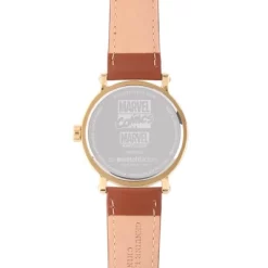 Men's Marvel Comics Gold Alloy Vintage Watch - Brown -Style Haven Shop GUEST 389a7601 9ba6 4770 895e 226b007d82f7