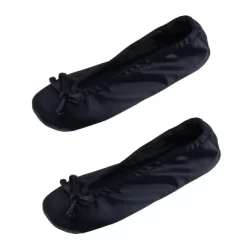 CTM Women's Satin Ballerina Slipper House Shoe (Pack Of 2) 9 CTM Women's Satin Ballerina Slipper House Shoe (Pack Of 2) -Style Haven Shop GUEST 3a85bcd7 f247 4586 9db3 938e76dc8c47