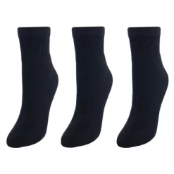 CTM Women's Cushioned Diabetic Ankle Socks (3 Pair Pack)