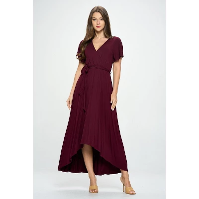 WEST K Women's Georgia Faux Wrap Dress With High-Low Hem And Tie Waist 16 WEST K Women's Georgia Faux Wrap Dress With High-Low Hem And Tie Waist - Image 14