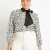 ELOQUII Women’s Plus Size Tie Neck Blouse 2 ELOQUII Women’s Plus Size Tie Neck Blouse -Style Haven Shop GUEST 3b65bae2 2658 45c6 885a 897bb21c4a6f
