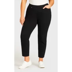 Women's Plus Size Knit Pull On Jean Black - Average | AVENUE -Style Haven Shop GUEST 3b90c4a6 b6e7 4a71 bd02 2368142b6899