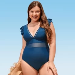 Women's Plus Size One Piece Swimsuit Ruffle Plunge V Neck Bathing Suit-Cupshe -Style Haven Shop GUEST 3cd28591 381c 431e 9a35 d406cef5e83e
