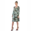 24seven Comfort Apparel Green Floral Long Sleeve Knee Length T Shirt Dress 1 24seven Comfort Apparel Green Floral Long Sleeve Knee Length T Shirt Dress -Style Haven Shop GUEST 3d017771 c96b 468d 934b f8a0ed522add