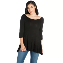 24seven Comfort Apparel Womens Ruched Sleeve Swing Tunic Top 13 24seven Comfort Apparel Womens Ruched Sleeve Swing Tunic Top -Style Haven Shop GUEST 3d062276 f981 4e8a 95ca 7f00961a3894