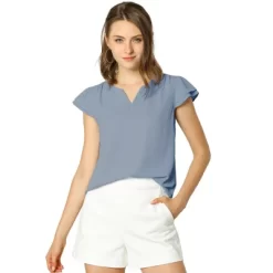 Allegra K Women's Work Business Casual Plain Cap Sleeve Blouse 37 Allegra K Women's Work Business Casual Plain Cap Sleeve Blouse -Style Haven Shop GUEST 3df7212e 6c64 4130 b192 915af9940df8