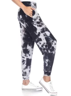 Women's Tie Dye Harem Pants With Pockets - White Mark -Style Haven Shop GUEST 3e3d961c 6427 4a0d bed8 5dabc0a05255