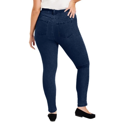 June + Vie By Roaman's Women’s Plus Size Curvie Fit Skinny Jeans 7 June + Vie By Roaman's Women’s Plus Size Curvie Fit Skinny Jeans - Image 5
