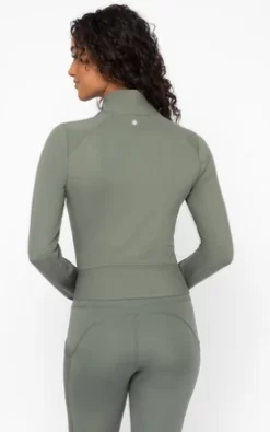 Yogalicious Womens Lux Streamline Interlink Ribbed Contour Insert Full Zip Performance Jacket With Pockets -Style Haven Shop GUEST 41a27706 ee20 4920 a686 6552323f07e4