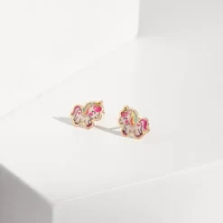 Girls' Simply Unicorn Screw Back 14k Gold Earrings - In Season Jewelry -Style Haven Shop GUEST 42ea9557 32e9 4497 b5ed 4ed3f8c1ccee