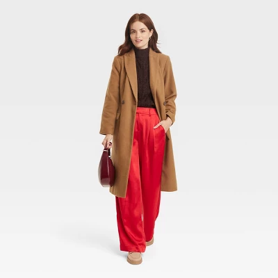 Women's Essential Wool Overcoat Jacket - A New Day™ 4 Women's Essential Wool Overcoat Jacket - A New Day™ - Image 2