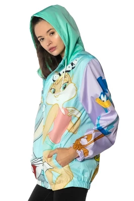Members Only Women's Looney Tunes Colorblock Windbreaker Jacket 3 Members Only Women's Looney Tunes Colorblock Windbreaker Jacket