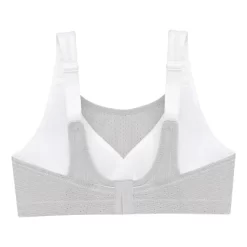 Glamorise Womens Custom Control Sports Wirefree Bra 1166 White/Gray -Style Haven Shop GUEST 4450e7ae c42c 4446 a3a3 0b5649195e36