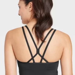 Women's Light Support Brushed Strappy Crop Sports Bra - All In Motion™ -Style Haven Shop GUEST 44914888 a68d 4c16 b7a5 a05fda34eaaa