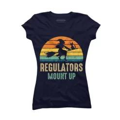 Junior's Design By Humans Regulators Mount Up Halloween Witch By RedBirdLS T-Shirt -Style Haven Shop GUEST 44b79204 9f63 4403 ae3d c82d5817a25b