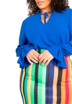 ELOQUII Women’s Plus Size Ruffle Detail Blouse With Ties 9 ELOQUII Women’s Plus Size Ruffle Detail Blouse With Ties -Style Haven Shop GUEST 44fced11 c5c8 4586 91c5 c83ec5f3062b