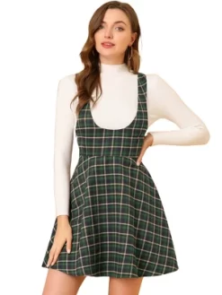Allegra K Women's Pinafore Overall Tartan Checks Braces A-line Suspender Skirt -Style Haven Shop GUEST 45efa907 4385 4f88 bb6e 589c5416e3f9