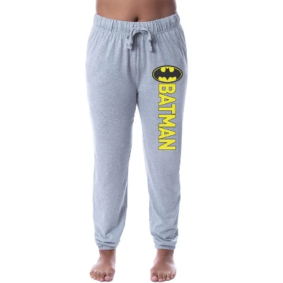 DC Comics Womens' Batman Classic Bat Logo Sleep Jogger Pajama Pants Grey 5 DC Comics Womens' Batman Classic Bat Logo Sleep Jogger Pajama Pants Grey - Image 3