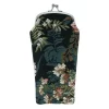 CTM Women's Floral Print Tapestry Glasses Case And Coin Purse Set
