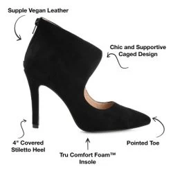 Journee Collection Womens Junniper Back Heel Zip High Stiletto Pointed Toe Pumps -Style Haven Shop GUEST 4a69ab4c ca39 406e b764 04304cb18b5c