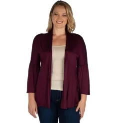 Womens Plus Size Flared Open Front Cardigan -Style Haven Shop GUEST 4b31884b d08e 4fd5 8024 a75c1fd7be6d