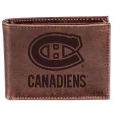 Evergreen Montreal Canadiens Crazy Horse Collection Bi-Fold Wallet