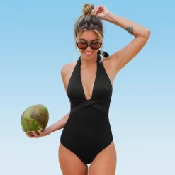 Women's Halter V Neck One Piece Swimsuit - Cupshe 12 Women's Halter V Neck One Piece Swimsuit - Cupshe -Style Haven Shop GUEST 4dfec87d c8e8 4ae5 a52b 2b357d50f231