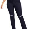 June + Vie By Roaman's Women’s Plus Size Curvie Fit Distressed Straight-Leg Jeans -Style Haven Shop GUEST 4e3eda8f 23cf 4768 851d 8bfe03270ec8