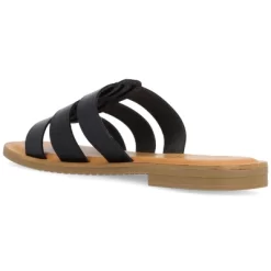 Journee Collection Womens Serrie Tru Comfort Foam Slip On Slide Flat Sandal -Style Haven Shop GUEST 4ed03123 aae5 4702 b256 e05166bb0068