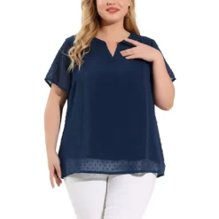 Agnes Orinda Women's Plus Size Pin Dots V-Neck Dressy Trendy Fashion Summer Blouses 23 Agnes Orinda Women's Plus Size Pin Dots V-Neck Dressy Trendy Fashion Summer Blouses -Style Haven Shop GUEST 4f631603 fe0c 4117 9737 c9a7386e08b7